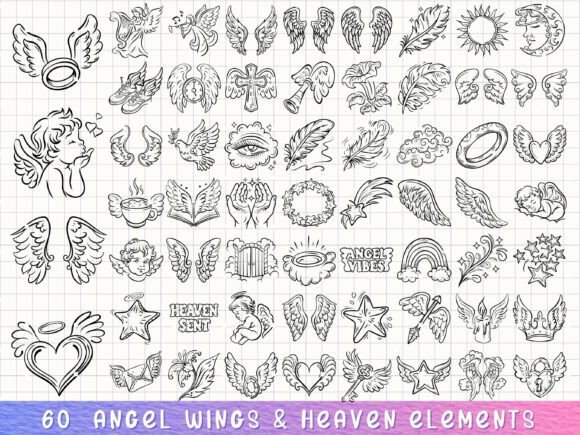Angel Wings Svg, Heaven Clipart Review for Real Embroidery Projects