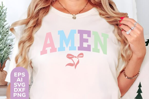 Easter Svg Amen Png Coquette