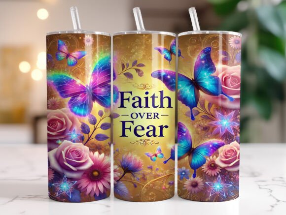 Faith over Fear Butterfly Tumbler Wrap Review: A Designer’s Take