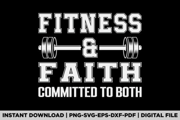 Fitness Faith Committed to Both Embroidery Design Review