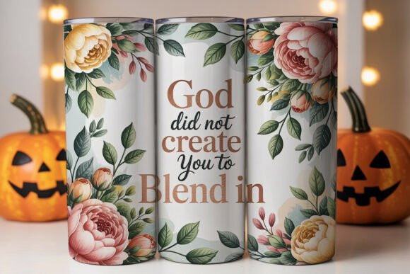 Floral Faith Tumbler Wrap PNG Review for Embroidery Projects