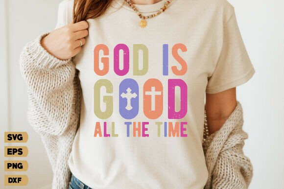 God Is Good SVG for Real Embroidery Projects
