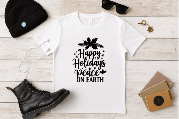 Happy Holidays Peace on Earth SVG PNG Review
