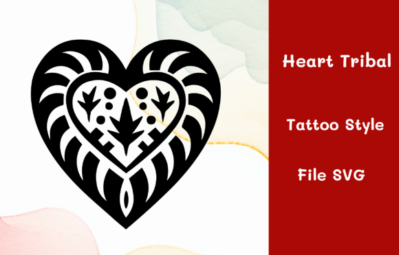 Heart Tribal Faith Tattoo Style Embroidery Design Review