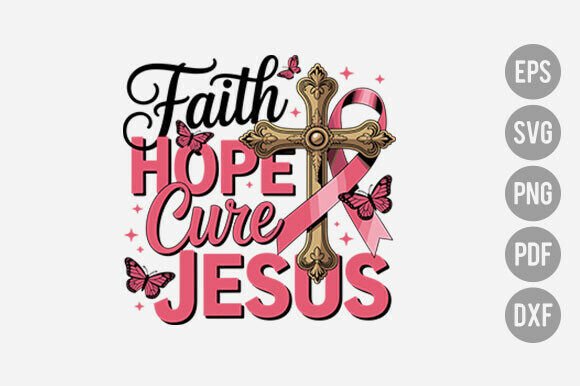 Reviewing Faith Hope Cure Jesus Png for Real Embroidery Projects