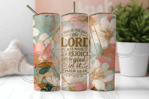 Tumbler Wrap Christian Faith Floral Review
