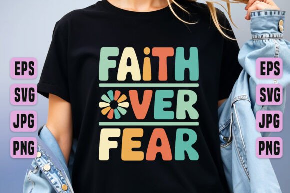 Using Faith over Fear Floral PNG Clip Art in Real Embroidery Projects